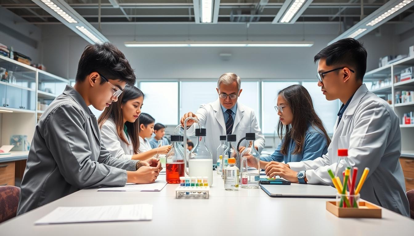 Student preparing for exams with study materials